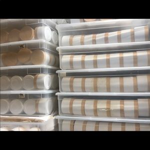 Bamboo cosmetic jars (2 for $8)